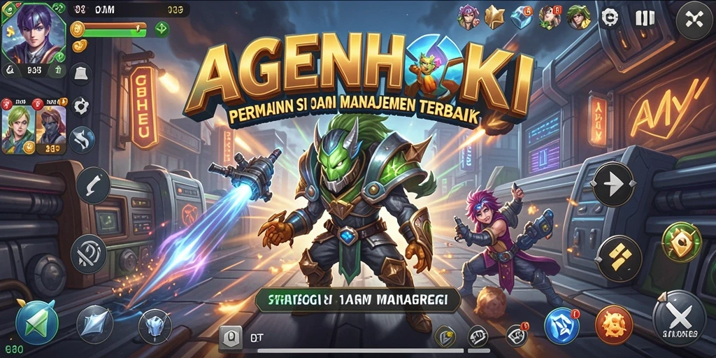Tampilan menarik dari gameplay AGENHOKI yang penuh strategi.