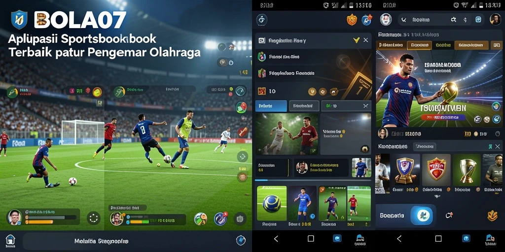 Screenshot utama BOLA07 yang menampilkan tampilan antarmuka Sportsbook.