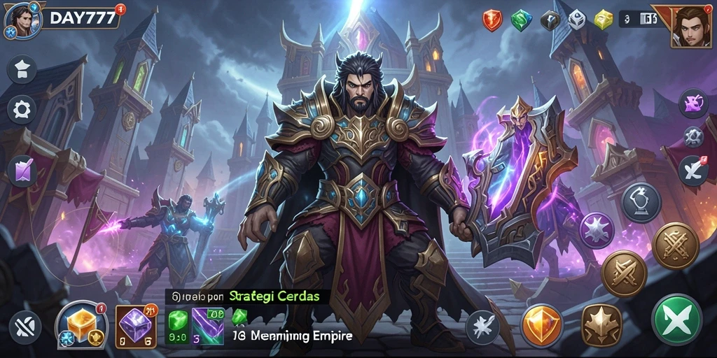 Tampilan menarik dari gameplay taktis dalam DAY777.