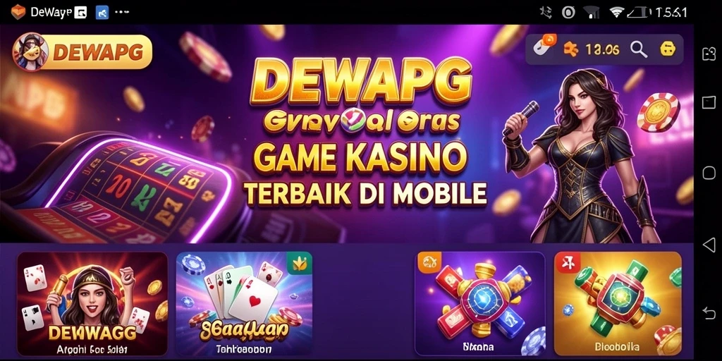 Screenshot gameplay <strong>DEWAPG</strong> menampilkan suasana Kasino yang menarik dan penuh warna.