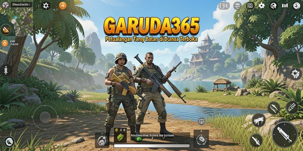 Gameplay GARUDA365 yang menampilkan eksplorasi dunia terbuka yang luas dan menakjubkan.