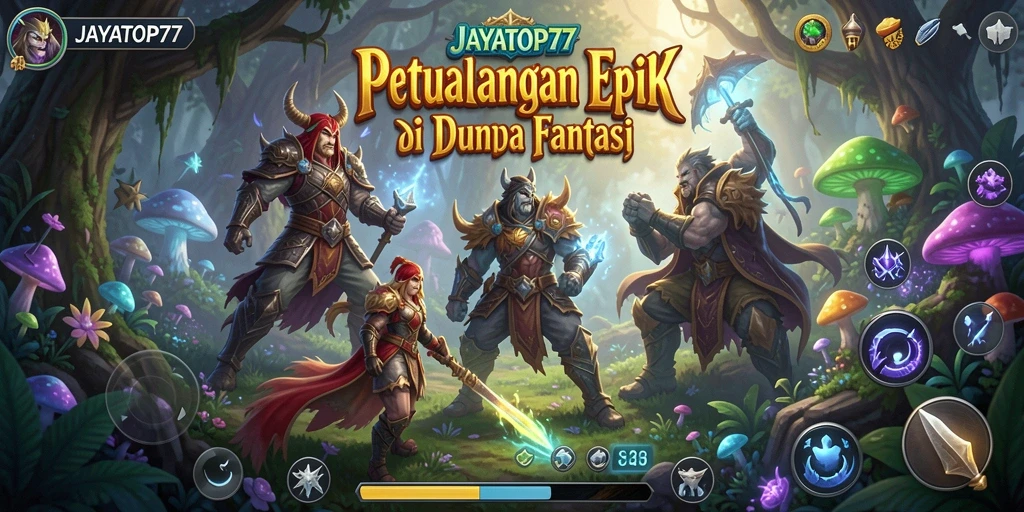 Tangkapan layar utama JAYATOP77 menampilkan aksi mendebarkan dalam petualangan.