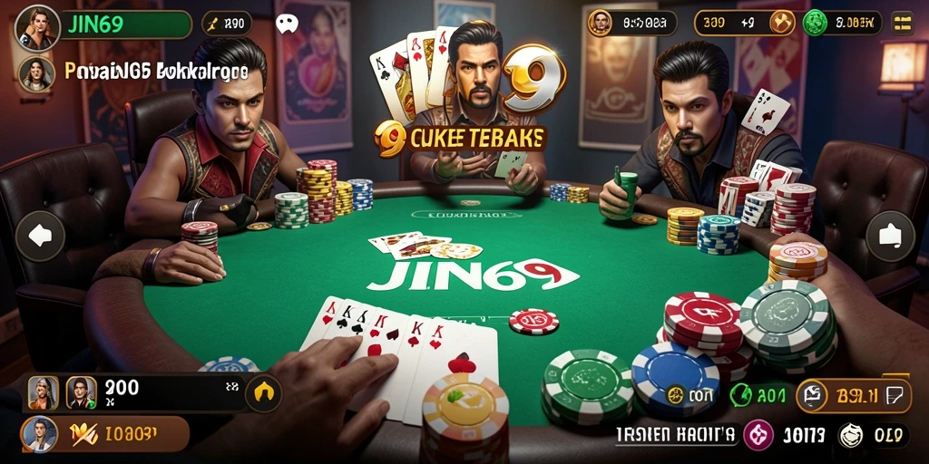 Screenshot JIN69 menampilkan gameplay poker yang seru dan menarik.