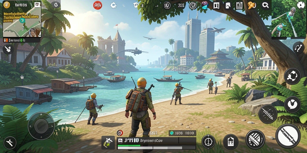 Gameplay JKT8 menampilkan petualangan seru di dunia terbuka.