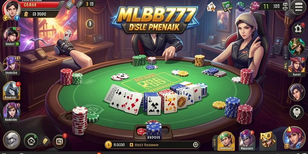 Tampilan menarik gameplay Poker di MLBB777.