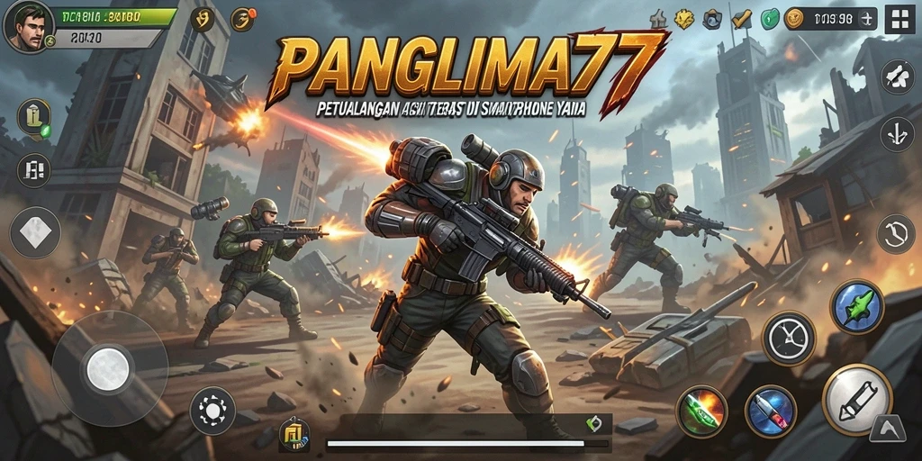Tampilan gameplay seru di PANGLIMA77 dengan aksi menegangkan.