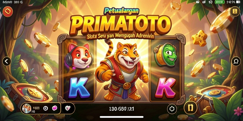 Tampilan gameplay yang menarik dan seru di PRIMATOTO.