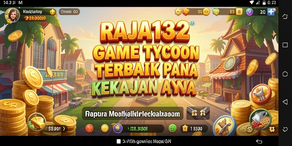 Tangkapan layar utama RAJA132 menampilkan aksi seru dalam game Tycoon.