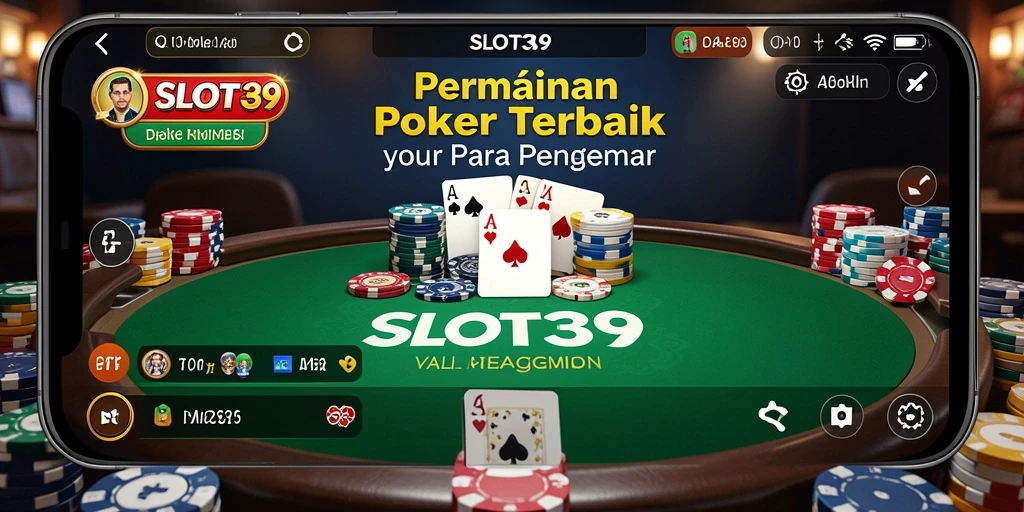 Menampilkan gameplay seru dari permainan Poker SLOT39.
